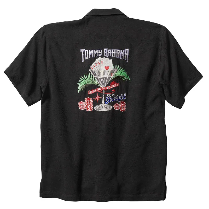 Tommy Bahama Drinking Doubles Camp Shirt - Black