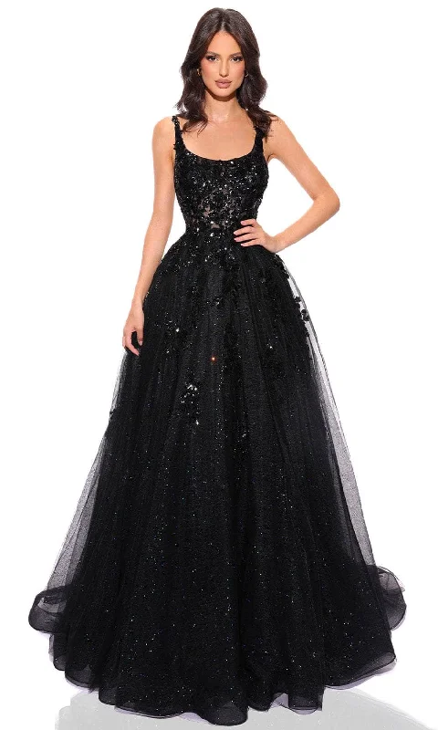 cap sleeve prom dressesAmarra 88749 - Sequin Detailed Prom Dress