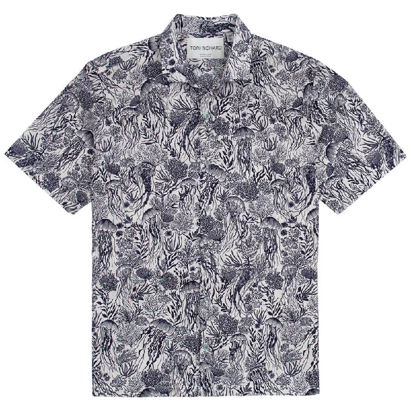 Tori Richard Fluther & Jelly Cotton Lawn Camp Shirt - White