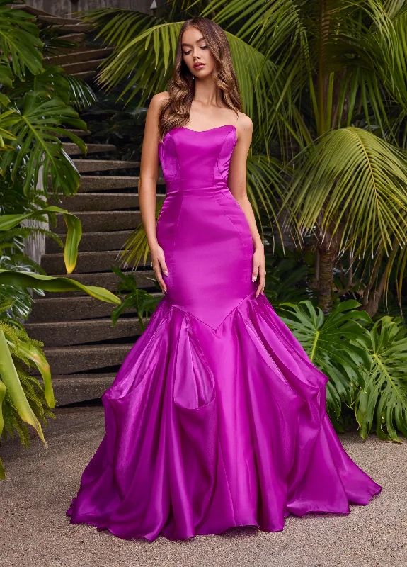 prom dresses for winterAshley Lauren 11733 - Fitted Mermaid Prom Gown