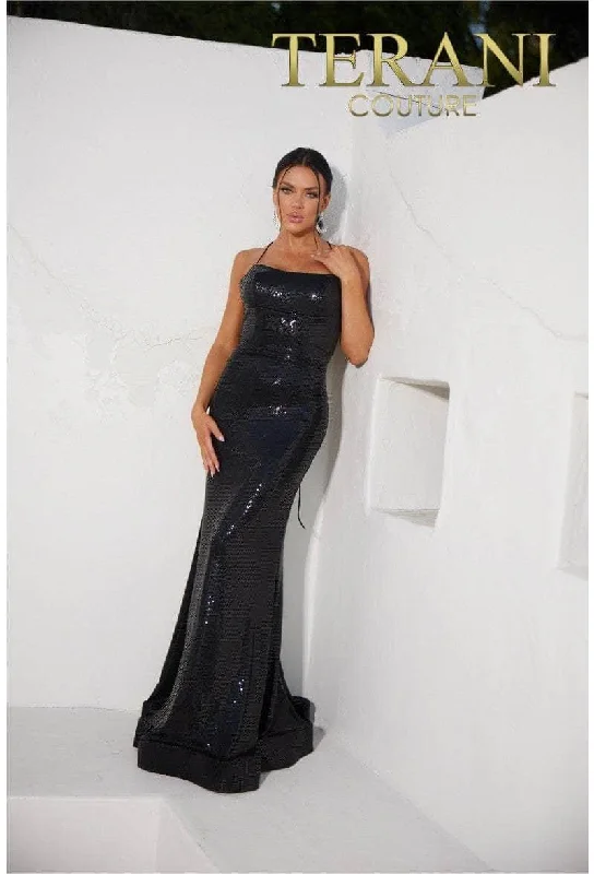 prom dress inspiration galleriesTerani Couture 241P2135 - Spaghetti Strap Sequin Prom Dress