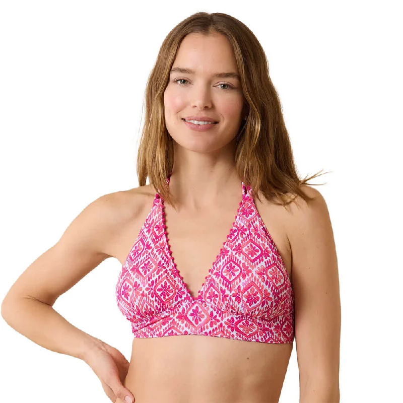 Tommy Bahama Island Cays Shell Reversible Halter Top - Passion Pink*