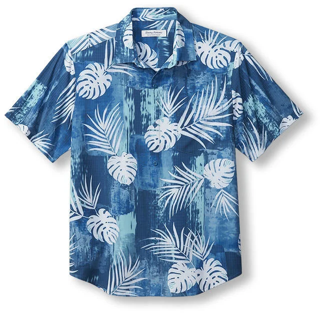 Tommy Bahama Bahama Coast Legendary Leaves Camp Shirt - Greek Isle