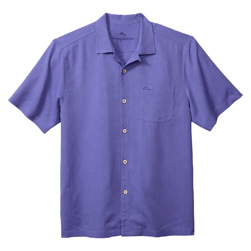 Tommy Bahama Coastal Breeze Check Camp Shirt - Peri Lavender