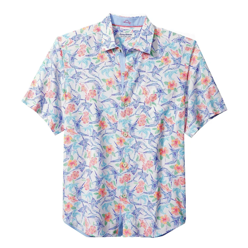 Tommy Bahama IslandZone Coconut Point Marlin Mania Camp Shirt - White