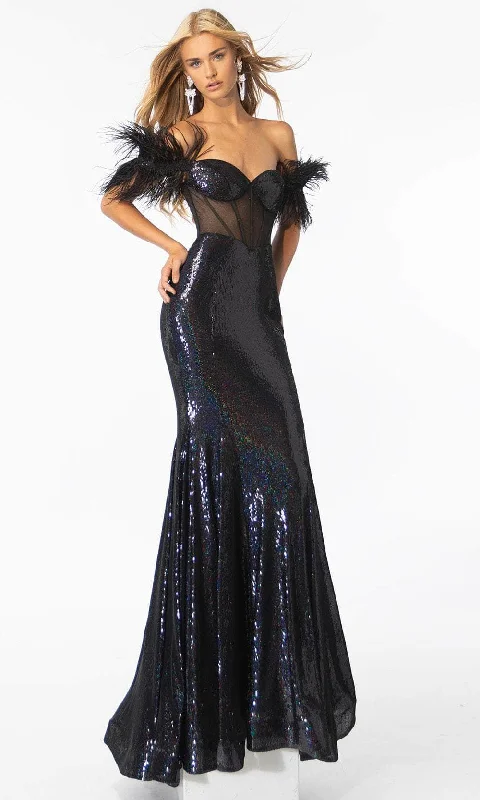 vintage prom dressesAva Presley 39205 - Sequin Corset Prom Dress