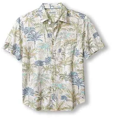 Tommy Bahama IslandZone San Lucio Palm Orchard Camp Shirt - Hay