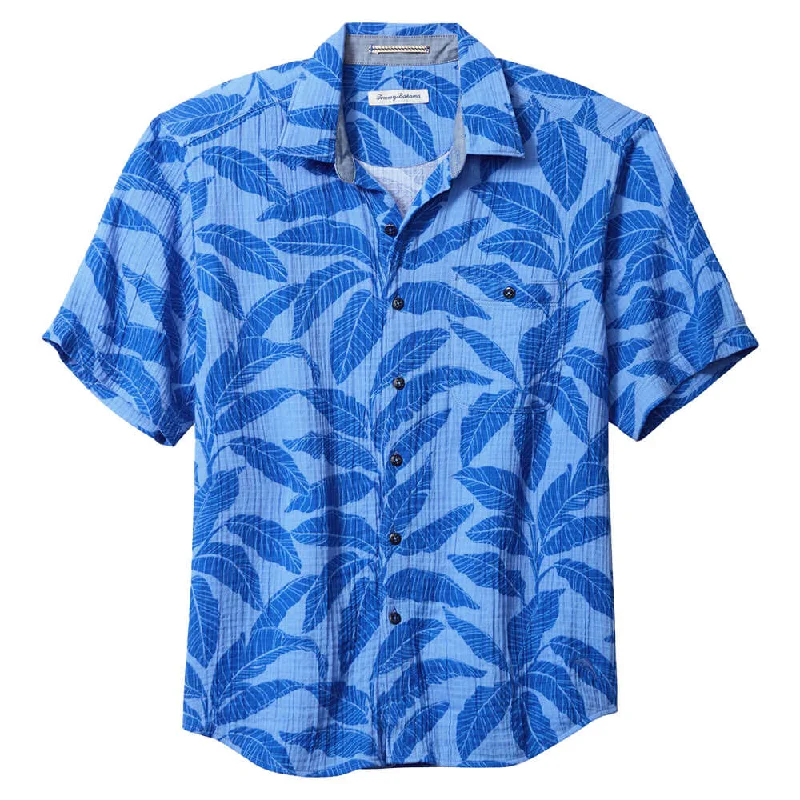 Tommy Bahama Beachside Azul Fronds Camp Shirt - Blue Muscari