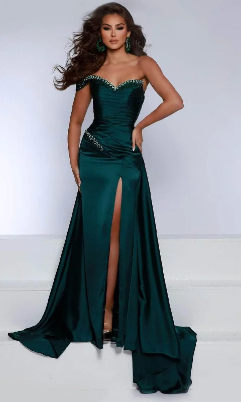 prom dress alterationsJohnathan Kayne 2898 - One Shoulder Overskirt Prom Dress