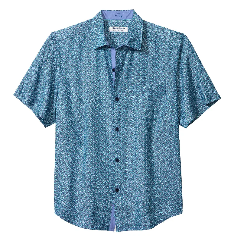 Tommy Bahama IslandZone Coconut Point Beachcomber Geo Camp Shirt - Blue Note