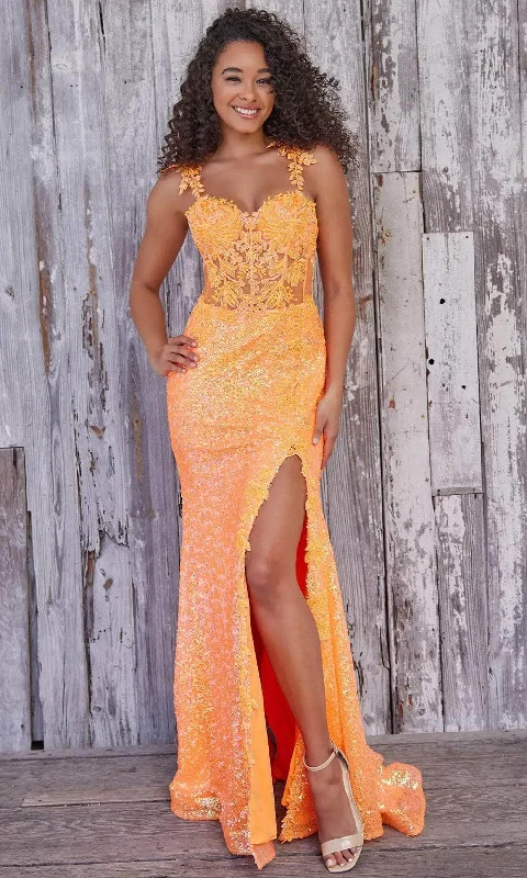 backless prom dressesColette By Daphne CL5133 - Applique Lace Prom Dress