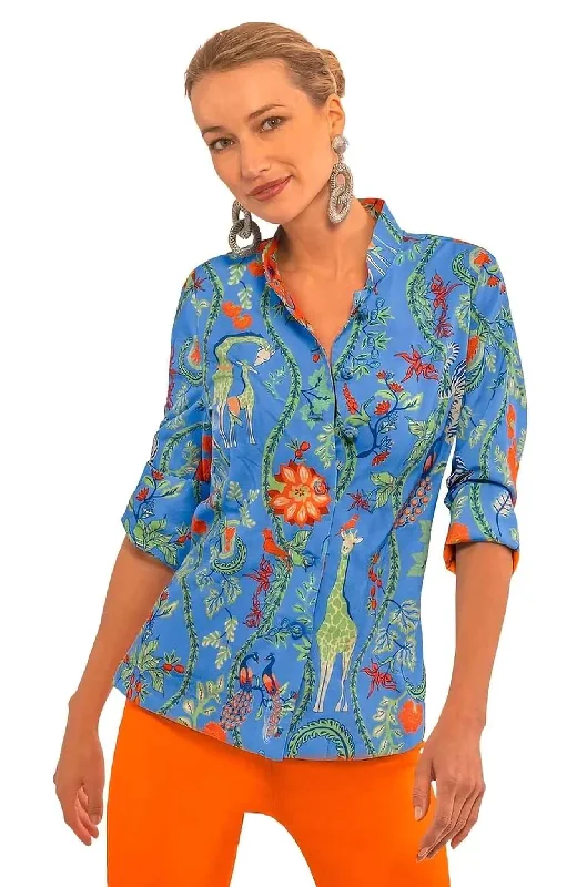 Gretchen Scott Forget Me Knot Top - Jungle Symphony - Brights*