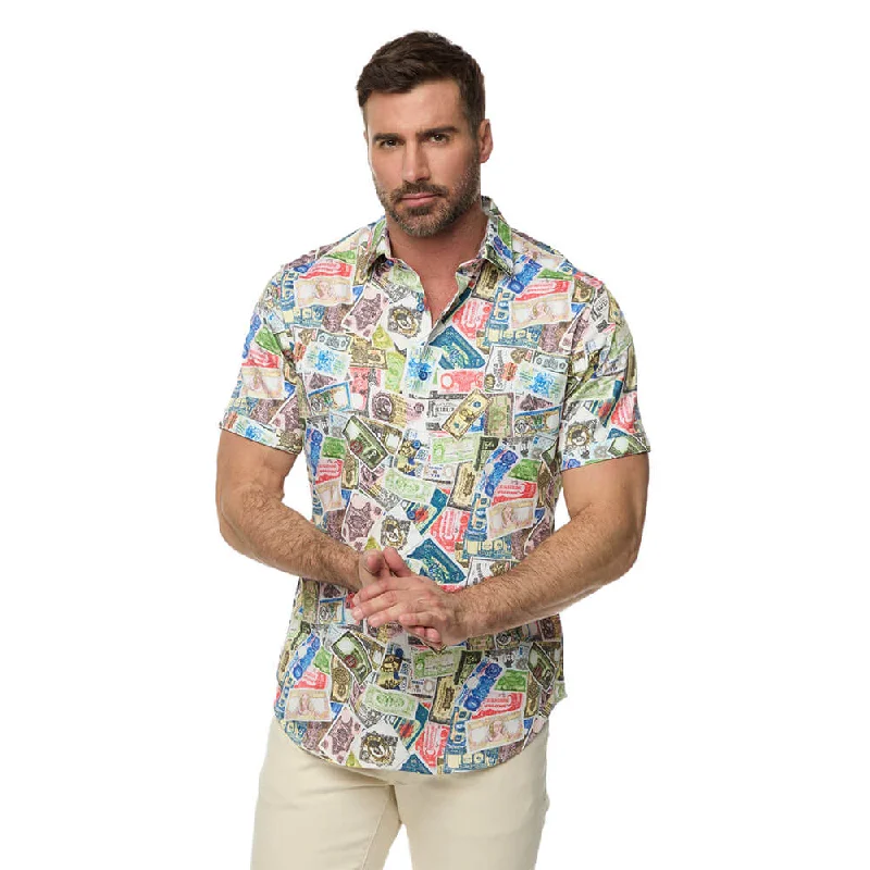 Robert Graham The Heist Short Sleeve Classic Fit Sport Shirt - Multi