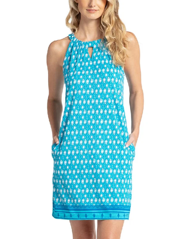 Sleeveless Dress With Cold ShoulderCabana Life Sleeveless Shift Dress