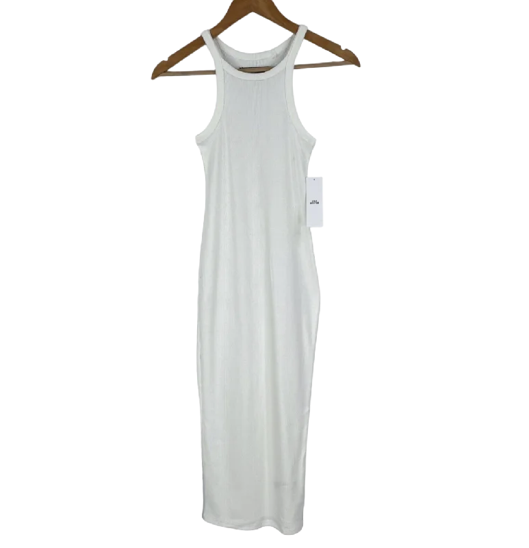 Sleeveless Dress In SilkUrban Outfitters White Ribbed Sleeveless Dress XL UK