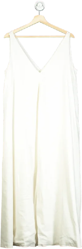 Sleeveless Dress For BeachAnthology White Sleeveless Dress UK 12