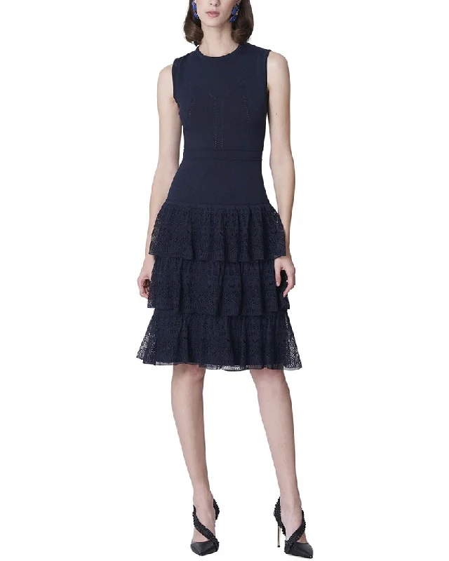 Sleeveless Dress With Off-The-ShoulderCarolina Herrera Sleeveless Corset Knit Dress