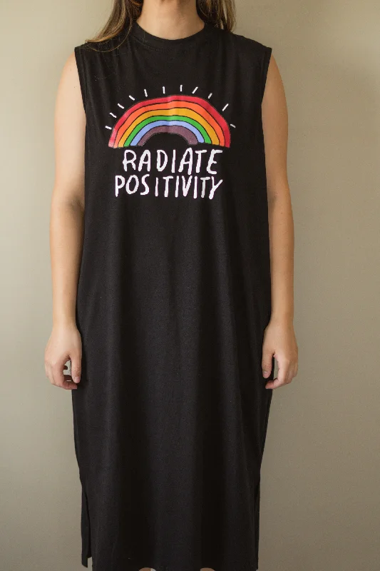 Sleeveless Dress With FlowersRainbow Sleeveless Dress