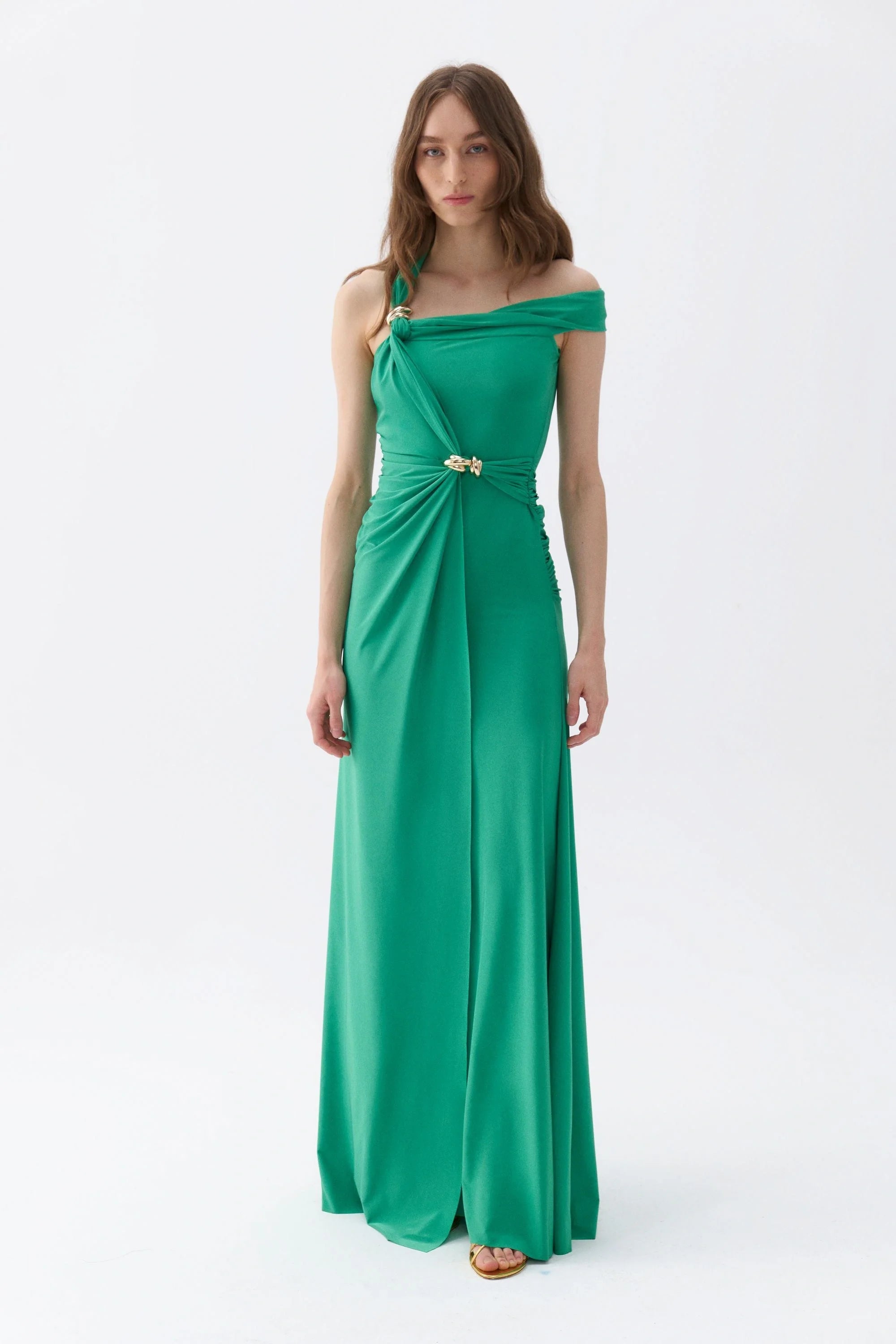 maxi dresses for springLong Dress with Accessory Detail (Final Sale)