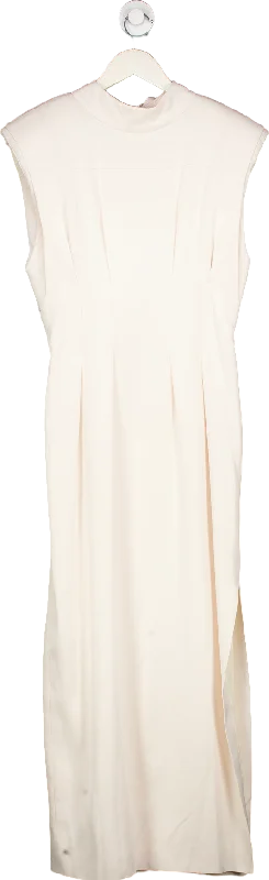 Sleeveless Dress In WovenKaren Millen Ivory Sleeveless Bow Detail Shift Dress UK 8