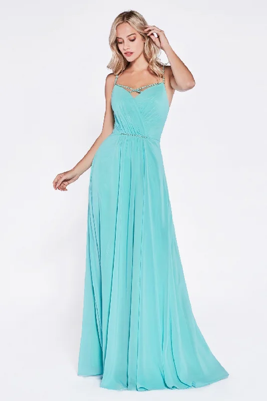 maxi dresses with off-the-shoulder necksLong Sweetheart Chiffon Dress by Cinderella Divine CH522