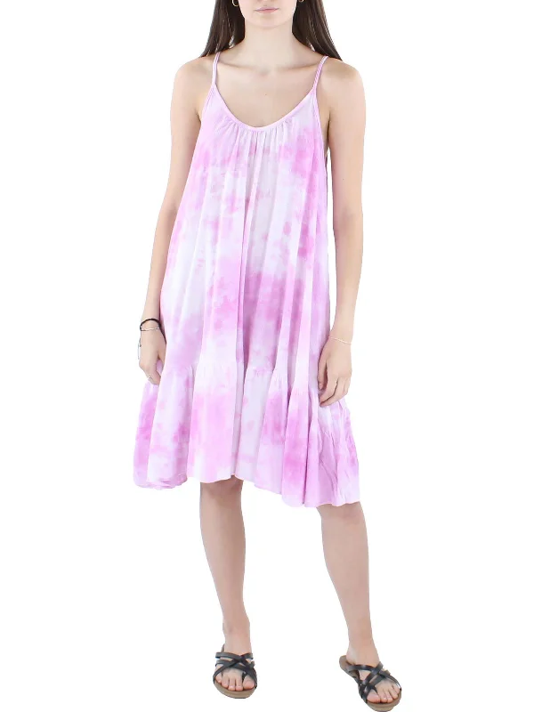 Sleeveless Dress With StripesWomens Tie-Dye Sleeveless Sundress