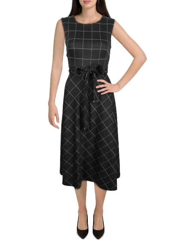 Sleeveless Dress With Sleeves (convertible)Womens Printed Sleeveless Wear to Work Dress