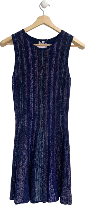 Sleeveless Dress In GeorgetteJames Lakeland Multicolour Sleeveless Knit Dress UK S