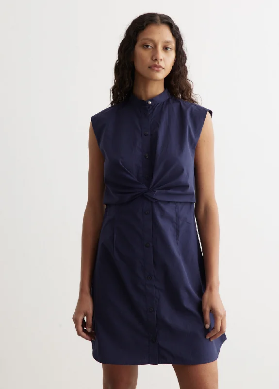 Sleeveless Dress Petite SizeLouisa Sleeveless Poplin Dress