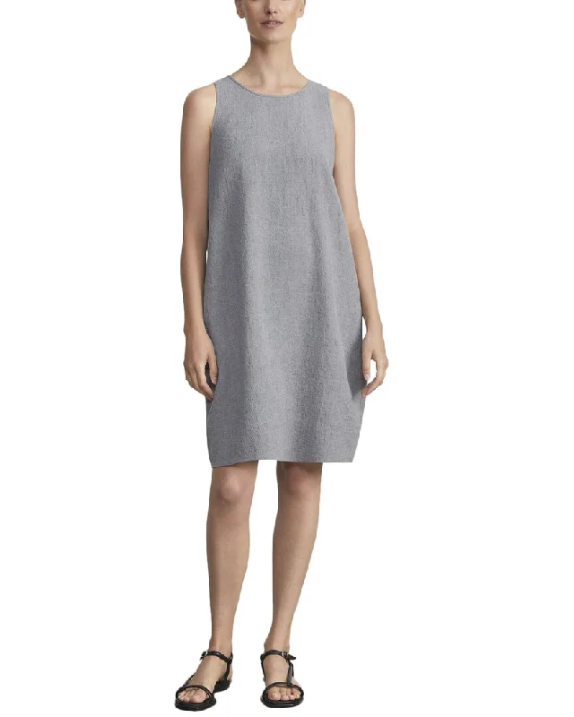 Sleeveless Dress With LaceLafayette 148 New York Racerback Sleeveless Linen Dress