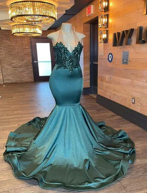 Sleeveless Dress With A-Line CutMermaid / Trumpet Quinceanera Dresses Celebrity Style Dress Formal Court Train Sleeveless V Neck African American Imitation Silk Backless with Glitter