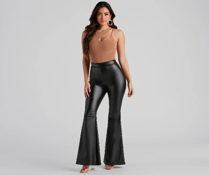 women's cargo pantsAll About The Flair High-Rise Pants