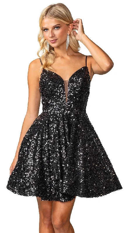 lightweight party dressesShort Sequin A-Line Homecoming Dress 3356