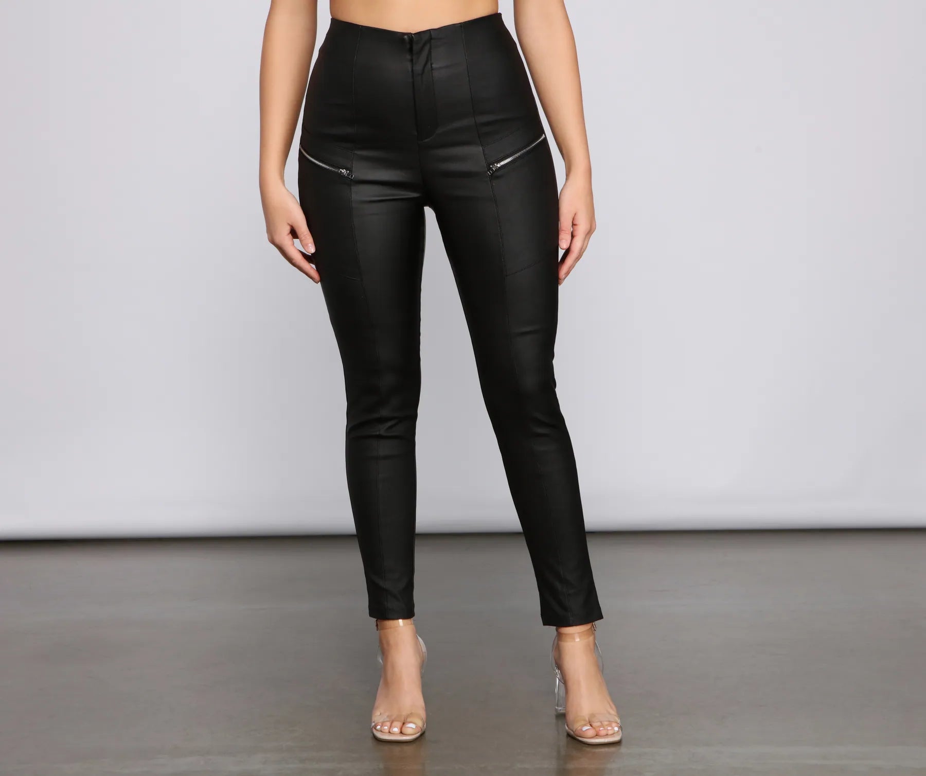 women's winter pantsEdgy Vibes Faux Leather Pants