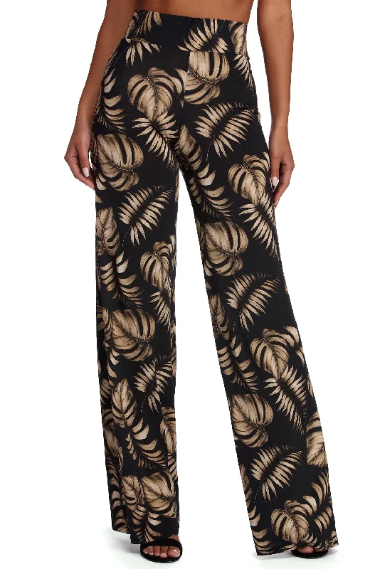 women's patterned pantsIsland Vibes Wide Leg Pants