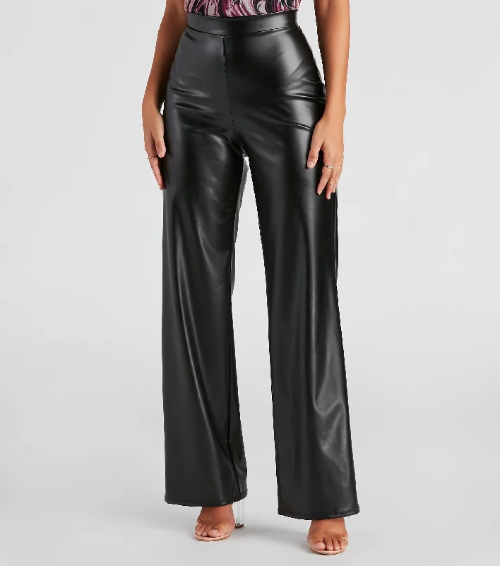 women's waterproof pantsTotally Fab Faux Leather Pants