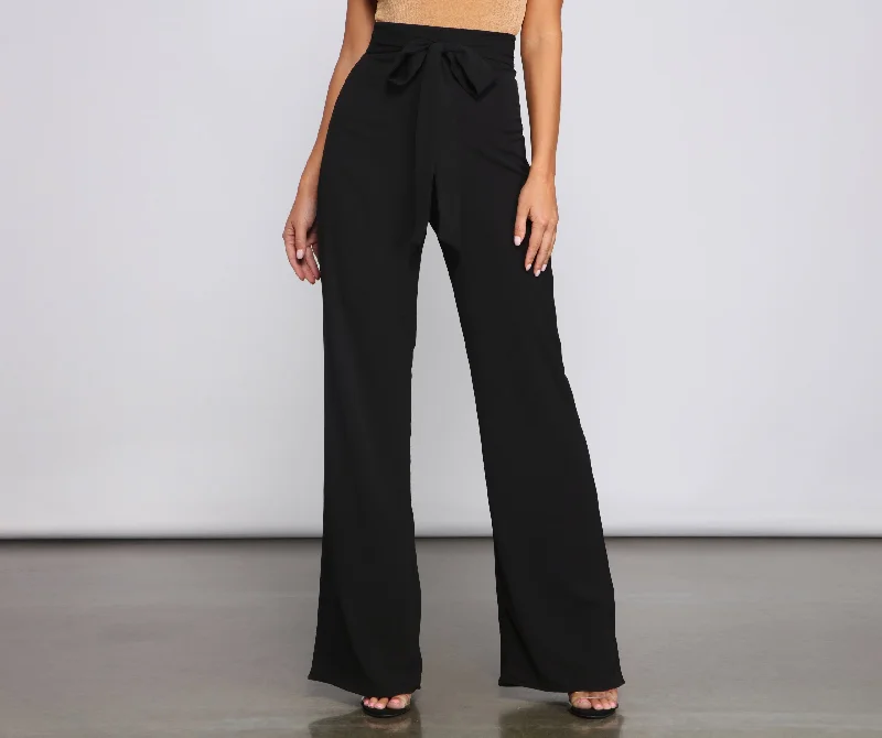 women's tall pantsSo Posh High Waist Flared Pants