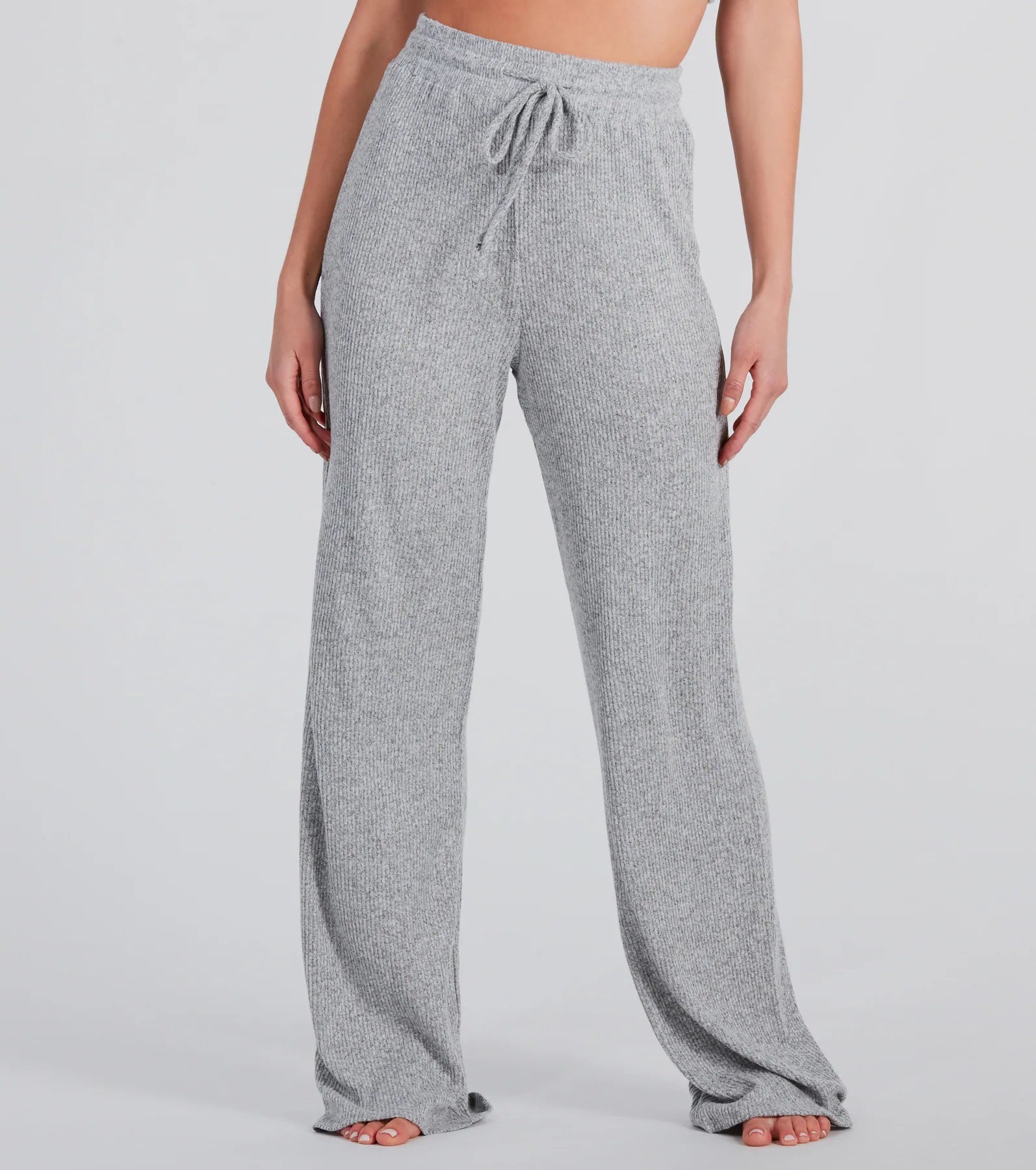 women's trendy pantsFeeling Bliss Rib Knit Pajama Pants