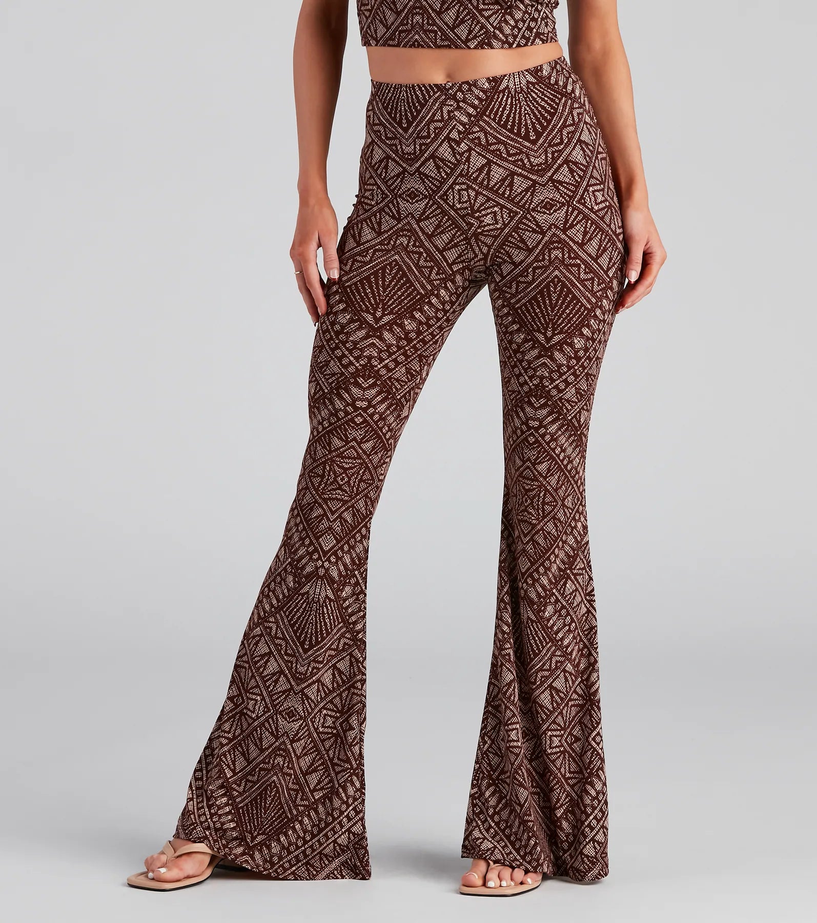 women's low-slung pantsDesert Queen Boho Flare Pants