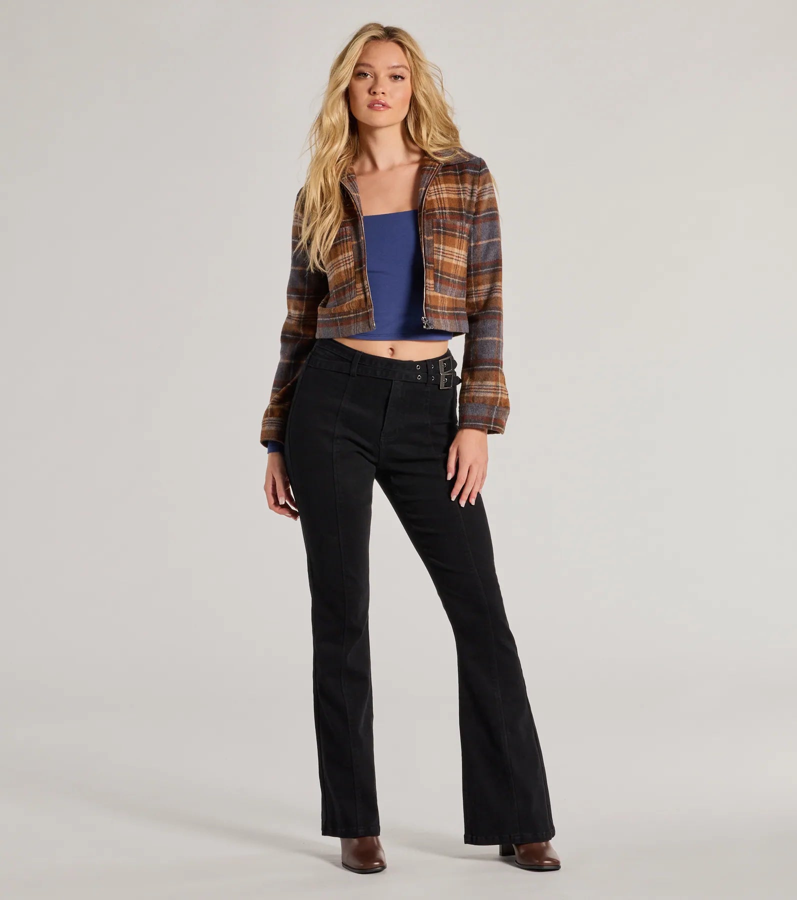 women's cargo pantsCool Icon High-Rise Belted Bootcut Pants