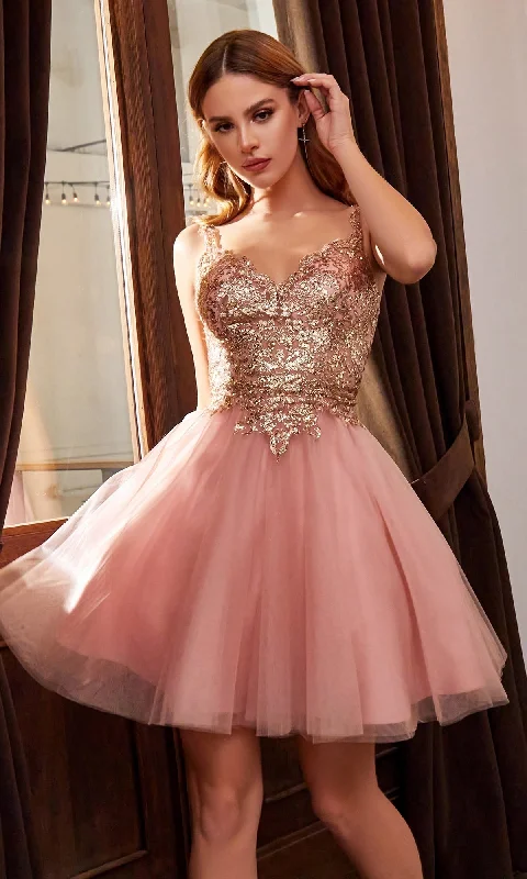 statement-making party dressesBallerina-Style Short Homecoming Dress 9239