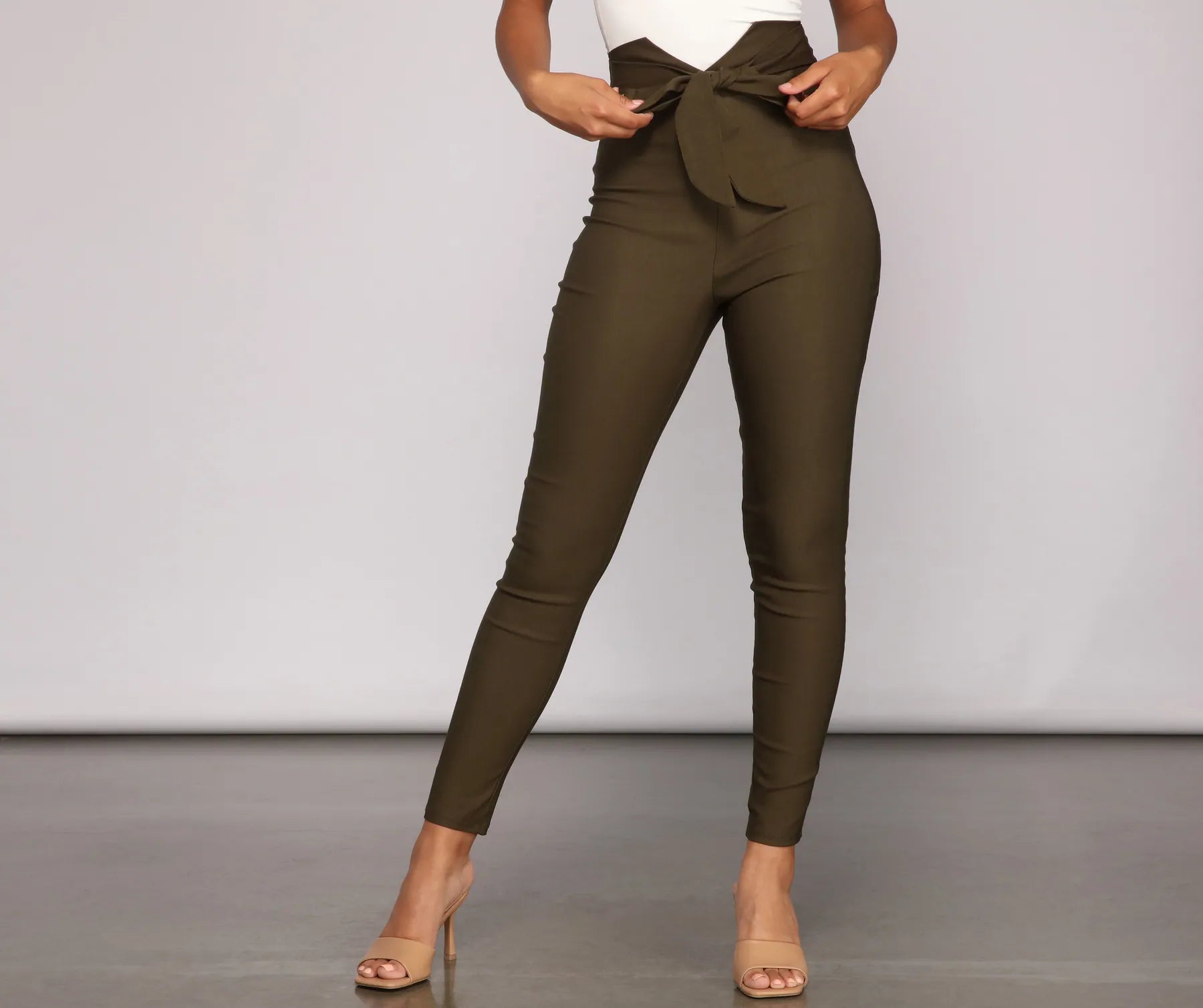 women's leggingsPerfectly Posh Tie-Waist Pants