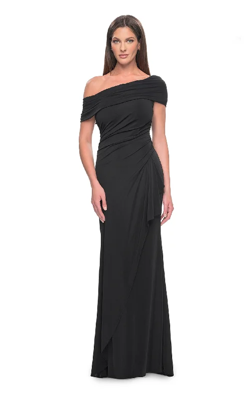 women's cinched-waist dressesLa Femme 31459 Dress